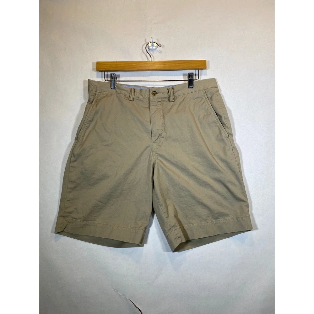 Tan Polo Ralph Lauren Chino Shorts Stretch Classic Fit 32 Mens
